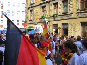 Public Viewing auf der Zülpicher Straße